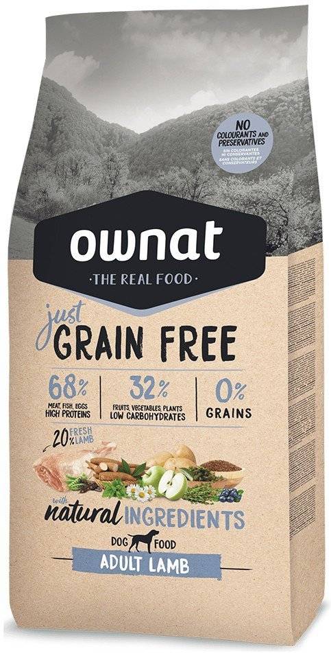 ΤΡΟΦΗ ΣΚΥΛΟΥ OWNAT JUST ADULT ΑΡΝΙ 3KG OWNAT