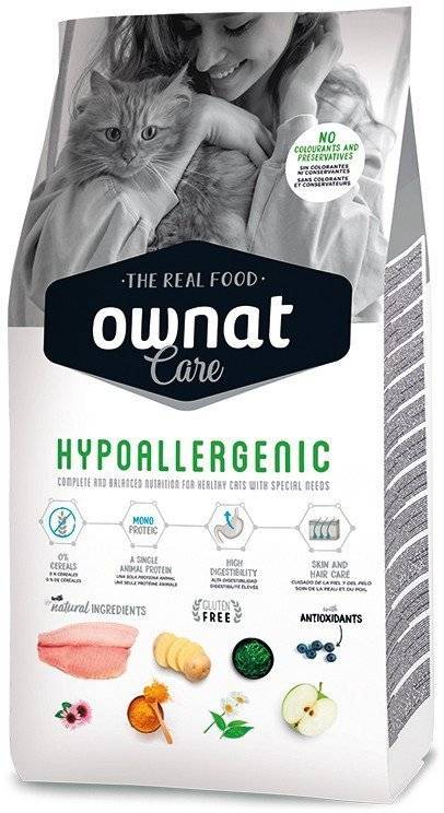 ΤΡΟΦΗ ΓΑΤΑΣ OWNAT CARE HYPOALLERGENIC 1.5KG OWNAT