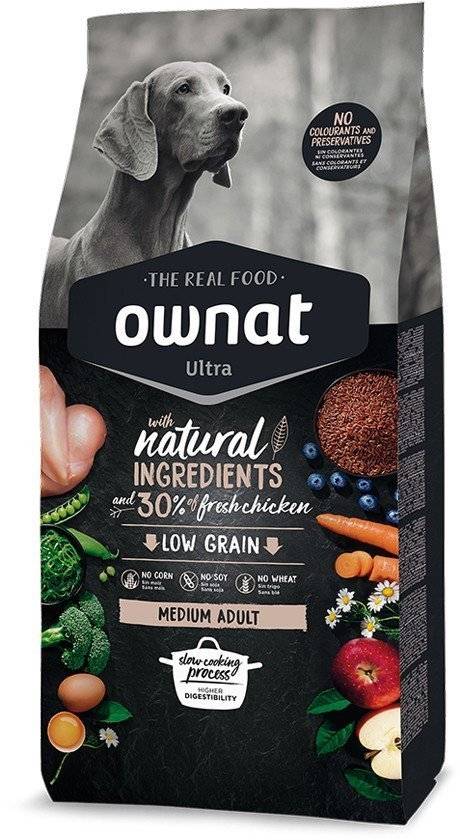 ΤΡΟΦΗ ΣΚΥΛΟΥ OWNAT ULTRA MEDIUM ADULT ΚΟΤΟΠΟΥΛΟ 3KG OWNAT