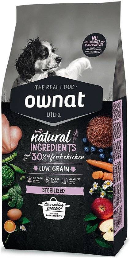 ΤΡΟΦΗ ΣΚΥΛΟΥ OWNAT ULTRA MEDIUM ADULT STERILIZED 3KG OWNAT