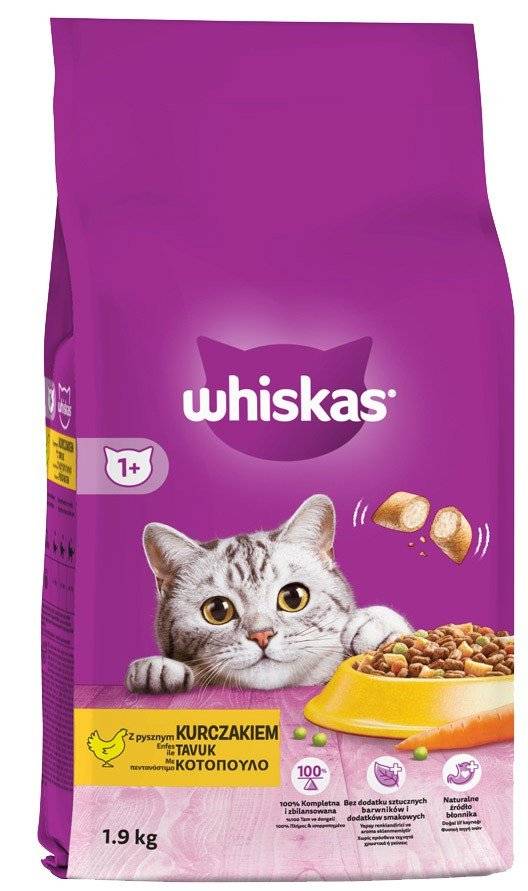 ΤΡΟΦΗ WHISKAS ADULT ΜΕ ΚΟΤΟΠΟΥΛΟ 1.9KG