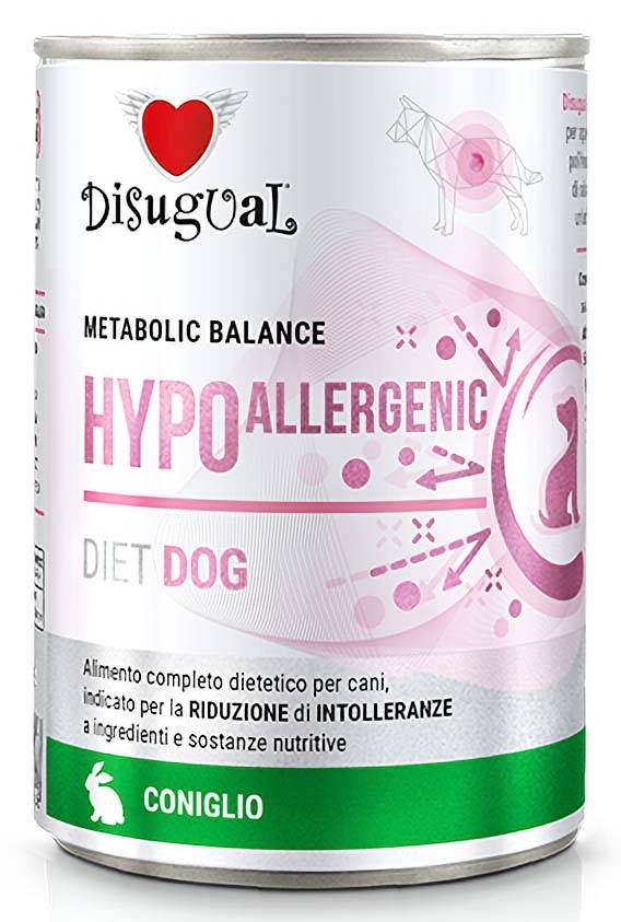 ΚΟΝΣΕΡΒΑ ΣΚΥΛΟΥ DISUGUAL METABOLIC BALANCE HYPOALLERGENIC ΜΕ ΚΟΥΝΕΛΙ 400GR DISUGUAL