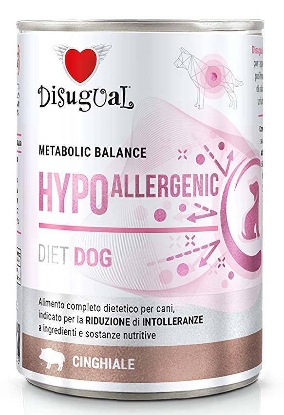 DISUGUAL ΚΟΝΣΕΡΒΑ ΣΚΥΛΟΥ DISUGUAL METABOLIC BALANCE HYPOALLERGENIC ΜΕ ΑΓΡΙΟΧΟΙΡΟ 400GR
