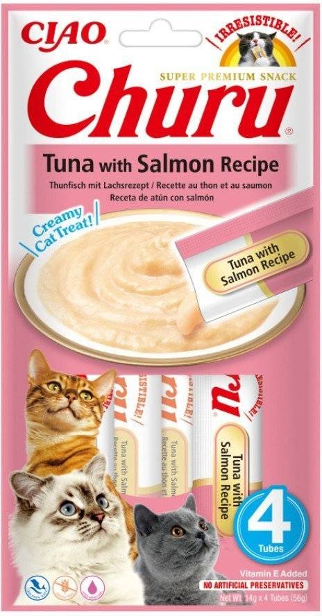 ΛΙΧΟΥΔΙΕΣ CHURU CAT ΤΟΝΟΣ - ΣΟΛΩΜΟΣ 56GR INABA