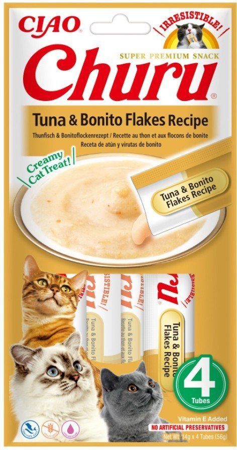 INABA ΛΙΧΟΥΔΙΕΣ CHURU CAT ΤΟΝΟΣ - BONITO FALKES 56GR