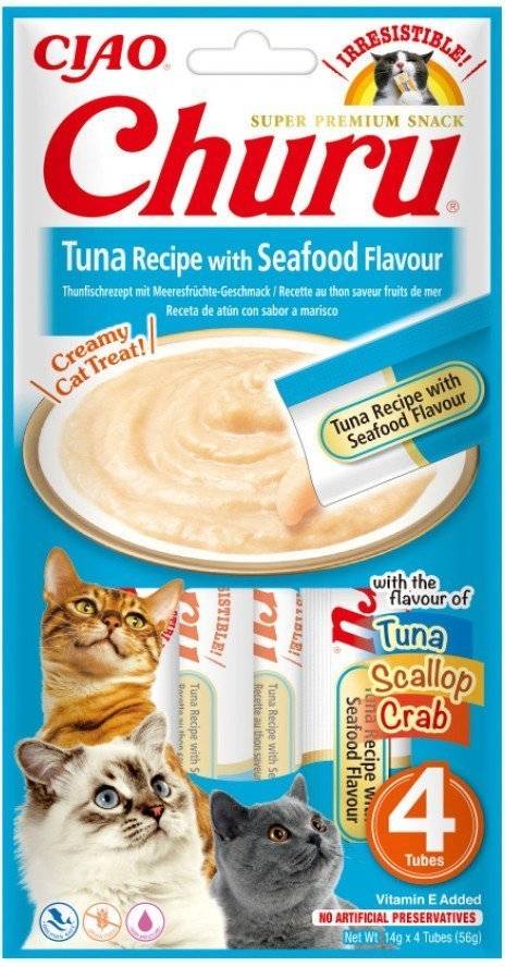 INABA ΛΙΧΟΥΔΙΕΣ CHURU CAT ΤΟΝΟΣ - ΘΑΛΑΣΣΙΝΑ 56GR