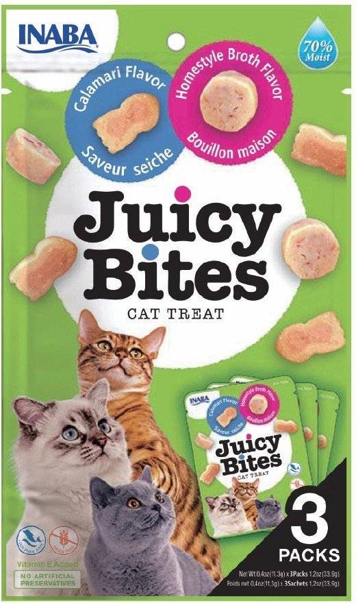 ΛΙΧΟΥΔΙΕΣ CHURU CAT JUICY BITES ΣΠΙΤΙΚΟΣ ΖΩΜΟΣ - ΚΑΛΑΜΑΡΙ 33,9GR INABA