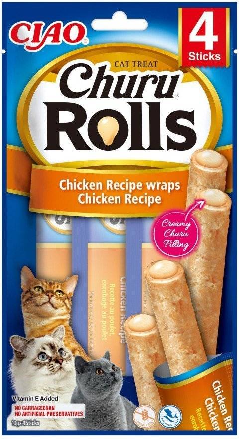 ΛΙΧΟΥΔΙΕΣ CHURU CAT ROLLS ΚΟΤΟΠΟΥΛΟ 40GR INABA
