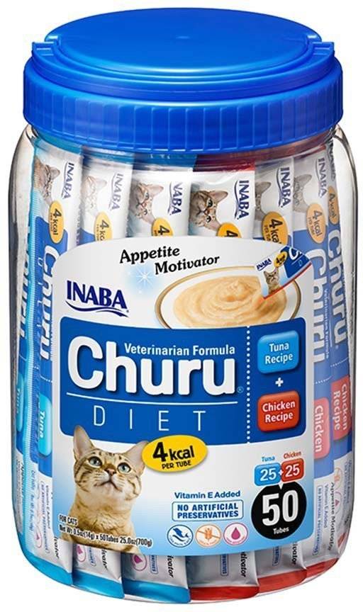 ΛΙΧΟΥΔΙΕΣ CHURU CAT DIET ΤΟΝΟΣ - ΚΟΤΟΠΟΥΛΟ (14GR X 50ΤΜΧ) INABA