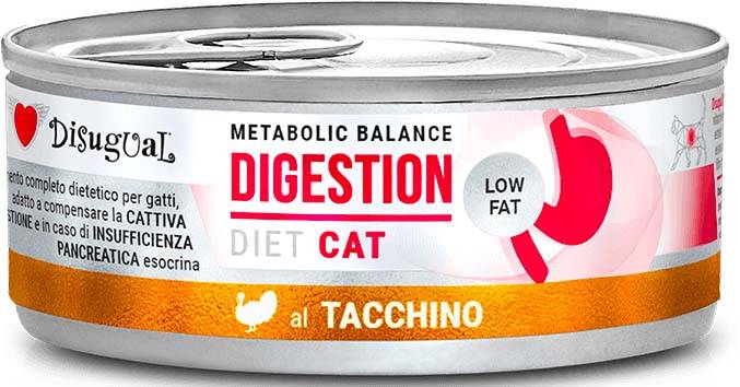 ΚΟΝΣΕΡΒΑ ΓΑΤΑΣ DISUGUAL METABOLIC BALANCE DIGESTION ΜΕ ΓΑΛΟΠΟΥΛΑ 85GR DISUGUAL
