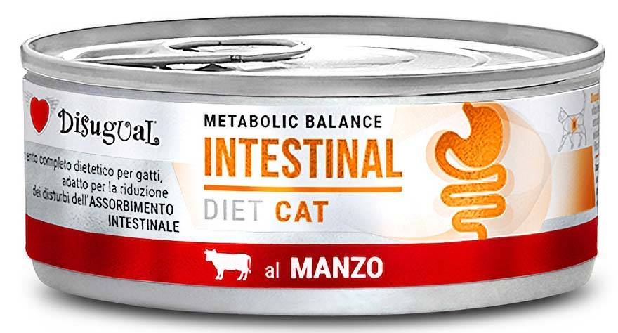 ΚΟΝΣΕΡΒΑ ΓΑΤΑΣ DISUGUAL METABOLIC BALANCE INTESTINAL ΜΕ ΒΟΔΙΝΟ 85GR DISUGUAL