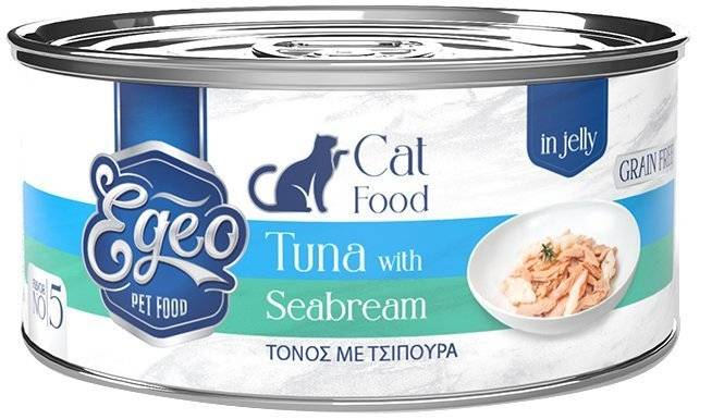 EGEO ΚΟΝΣΕΡΒΑ ΓΑΤΑΣ EGEO ΤΟΝΟΣ ΜΕ ΤΣΙΠΟΥΡΑ ΣΕ ΖΕΛΕ 85GR