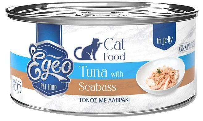 ΚΟΝΣΕΡΒΑ ΓΑΤΑΣ EGEO ΤΟΝΟΣ ΜΕ ΛΑΒΡΑΚΙ ΣΕ ΖΕΛΕ 85GR
