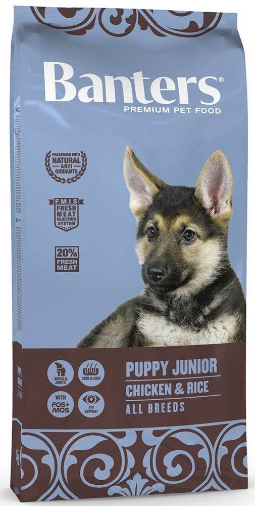 BANTERS ΤΡΟΦΗ ΣΚΥΛΟΥ BANTERS PUPPY ALL BREEDS ΚΟΤΟΠΟΥΛΟ - ΡΥΖΙ 15KG