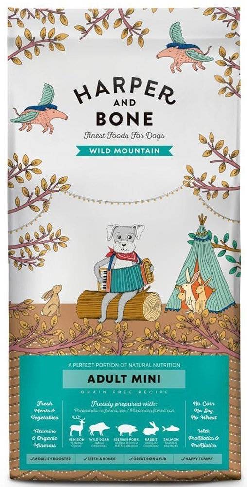 ΤΡΟΦΗ ΣΚΥΛΟΥ HARPER-BONE MINI WILD MOUNTAIN ΕΛΑΦΙ-ΑΓΡΙΟΧΟΙΡΟΣ-ΙΒΗΡΙΚΟΣ ΧΟΙΡΟΣ-ΚΟΥΝΕΛΙ-ΣΟΛΟΜΟΣ 2KG