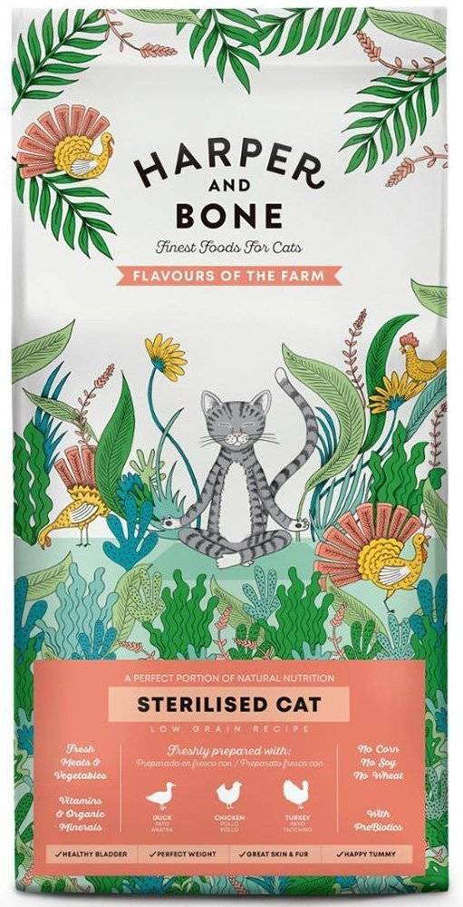 ΤΡΟΦΗ ΓΑΤΑΣ HARPER - BONE STERILISED FLAVOURS OF THE FARM ΠΑΠΙΑ-ΚΟΤΟΠΟΥΛΟ - ΓΑΛΟΠΟΥΛΑ 5KG