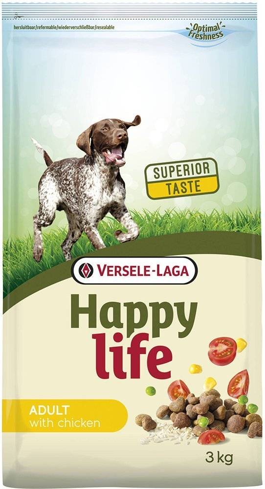 ΤΡΟΦΗ ΣΚΥΛΟΥ HAPPY LIFE ADULT ΚΟΤΟΠΟΥΛΟ 3KG HAPPY LIFE