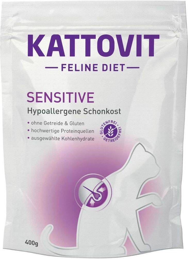 ΤΡΟΦΗ ΓΑΤΑΣ KATTOVIT SENSITIVE 400GR KATTOVIT