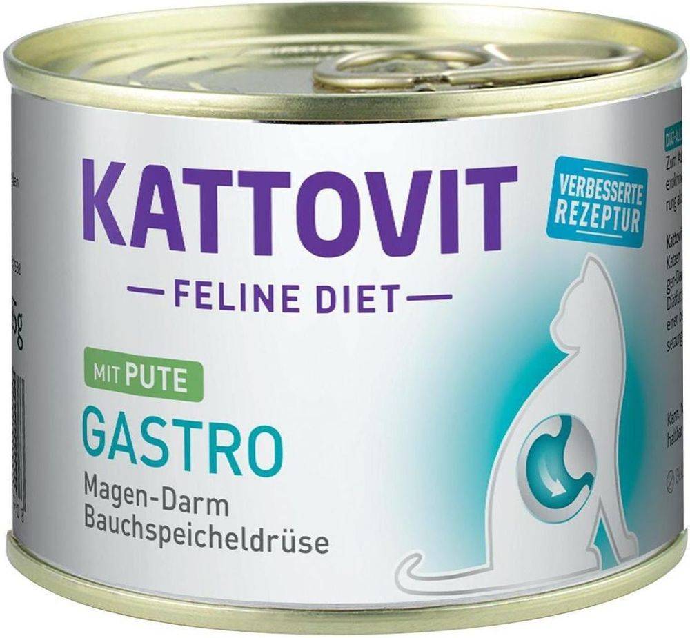 KATTOVIT ΚΟΝΣΕΡΒΑ ΓΑΤΑΣ KATTOVIT GASTRO ΓΑΛΟΠΟΥΛΑ 185GR
