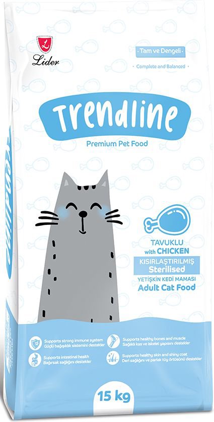 TRENDLINE ΤΡΟΦΗ ΓΑΤΑΣ TRENDLINE STERILISED ΚΟΤΟΠΟΥΛΟ 15KG
