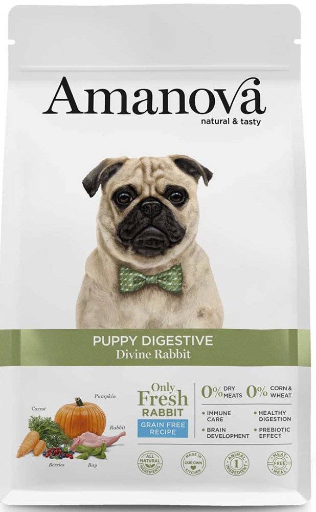 ΤΡΟΦΗ ΣΚΥΛΟΥ AMANOVA PUPPY DIGESTIVE DIVINE ΚΟΥΝΕΛΙ 7KG AMANOVA