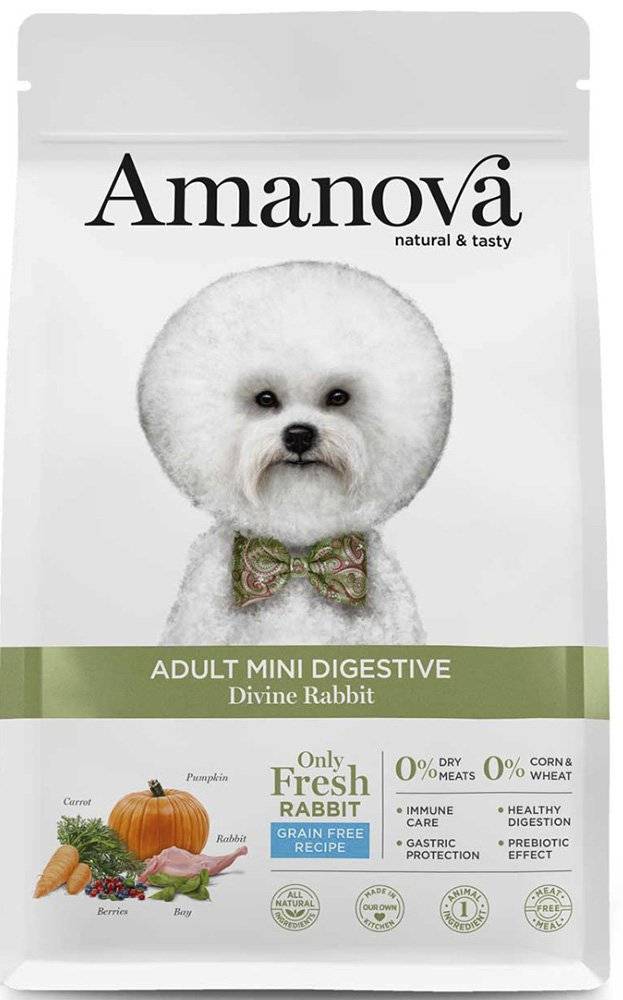 ΤΡΟΦΗ ΣΚΥΛΟΥ AMANOVA ADULT MINI DIGESTIVE DIVINE ΚΟΥΝΕΛΙ 2KG