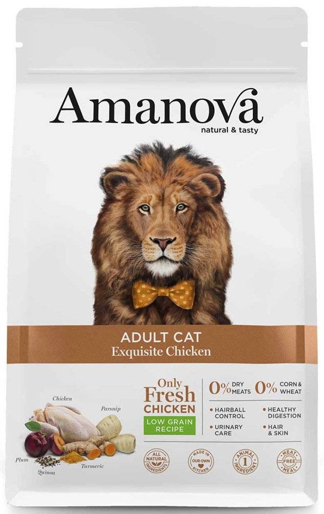 ΤΡΟΦΗ ΓΑΤΑΣ AMANOVA ADULT EXQUISITE ΚΟΤΟΠΟΥΛΟ 1.5KG AMANOVA
