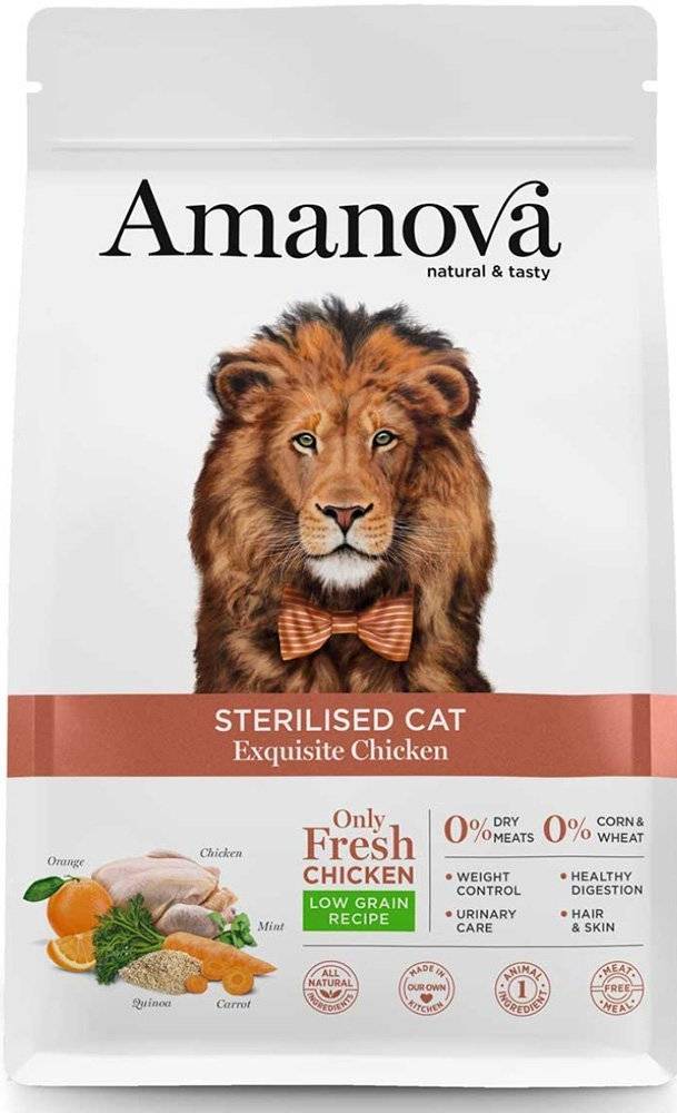 ΤΡΟΦΗ ΓΑΤΑΣ AMANOVA ADULT STERILISED EXQUISITE ΚΟΤΟΠΟΥΛΟ 6KG AMANOVA