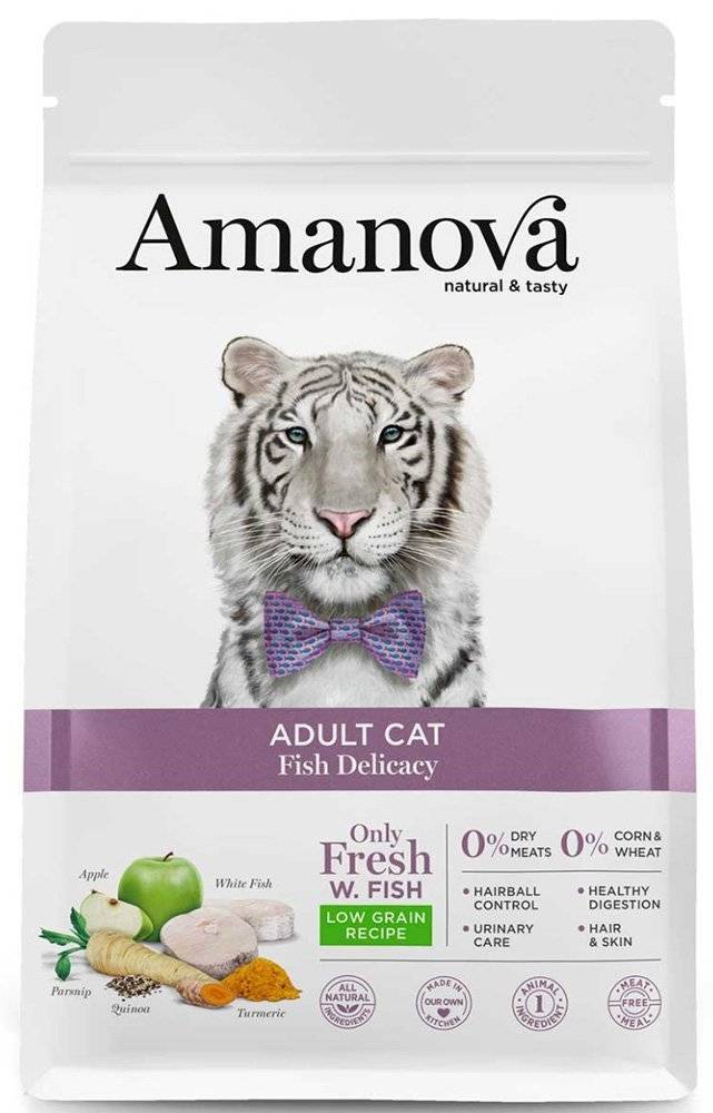 ΤΡΟΦΗ ΓΑΤΑΣ AMANOVA ADULT DELICACY ΨΑΡΙ 1.5KG AMANOVA