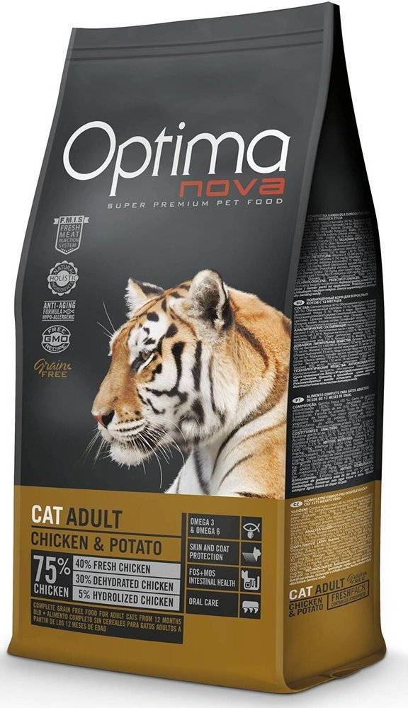 ΤΡΟΦΗ ΓΑΤΑΣ OPTIMANOVA ADULT ΚΟΤΟΠΟΥΛΟ - ΠΑΤΑΤΑ 2KG