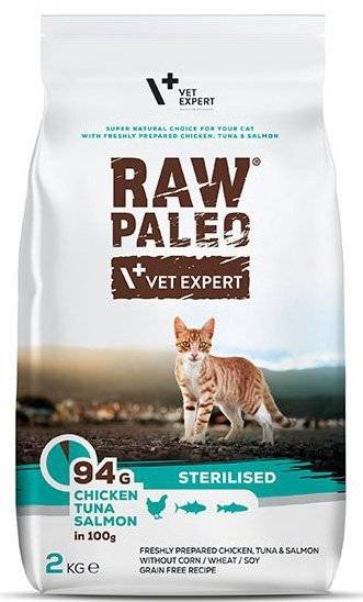 ΤΡΟΦΗ ΓΑΤΑΣ RAW PALEO STERILISED ΚΟΤΟΠΟΥΛΟ-ΤΟΝΟΣ-ΣΟΛΟΜΟΣ 2KG RAW PALEO