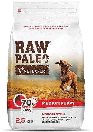 ΤΡΟΦΗ ΣΚΥΛΟΥ RAW PALEO PUPPY MEDIUM ΒΟΔΙΝΟ 2.5KG RAW PALEO