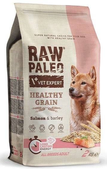 RAW PALEO ΤΡΟΦΗ ΣΚΥΛΟΥ RAW PALEO HEALTHY GRAIN ADULT ΣΟΛΟΜΟΣ 2KG