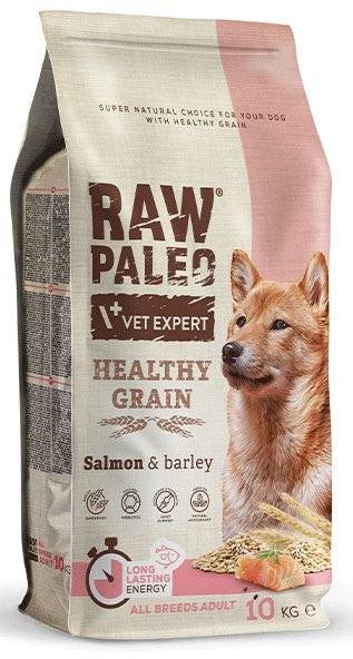 RAW PALEO ΤΡΟΦΗ ΣΚΥΛΟΥ RAW PALEO HEALTHY GRAIN ADULT ΣΟΛΟΜΟΣ 10KG