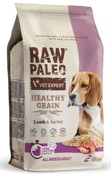 RAW PALEO ΤΡΟΦΗ ΣΚΥΛΟΥ RAW PALEO HEALTHY GRAIN ADULT ΑΡΝΙ 2KG