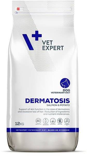 ΤΡΟΦΗ ΣΚΥΛΟΥ VET EXPERT DERMATOSIS ΣΟΛΟΜΟΣ - ΠΑΤΑΤΑ 12KG VET EXPERT