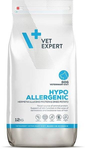 ΤΡΟΦΗ ΣΚΥΛΟΥ VET EXPERT HYPOALLERGENIC INSECT 12KG VET EXPERT