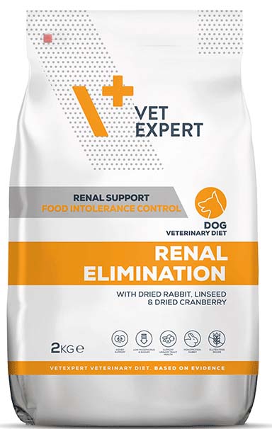VET EXPERT ΤΡΟΦΗ ΣΚΥΛΟΥ VET EXPERT RENAL ELIMINATION ΚΟΥΝΕΛΙ 2KG