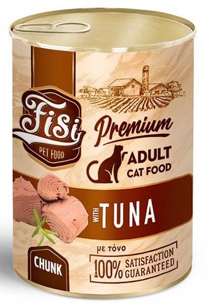 FISI ΚΟΝΣΕΡΒΑ ΓΑΤΑΣ FISI ΤΟΝΟΣ ΣΕ ΣΑΛΤΣΑ 400GR
