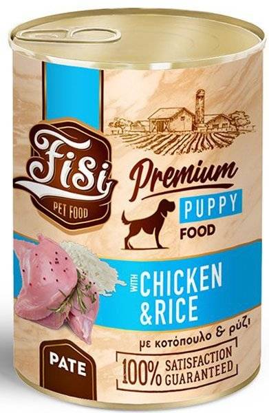 ΚΟΝΣΕΡΒΑ ΓΙΑ ΚΟΥΤΑΒΙ FISI ΚΟΤΟΠΟΥΛΟ ΜΕ ΡΥΖΙ ΠΑΤΕ 400GR FISI