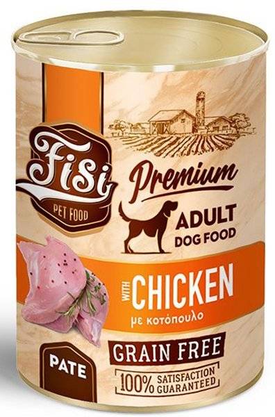 ΚΟΝΣΕΡΒΑ ΣΚΥΛΟΥ FISI ΚΟΤΟΠΟΥΛΟ ΠΑΤΕ 400GR FISI