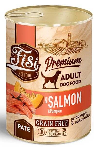 FISI ΚΟΝΣΕΡΒΑ ΣΚΥΛΟΥ FISI ΣΟΛΟΜΟΣ - ΚΟΛΟΚΥΘΑ ΠΑΤΕ 400GR