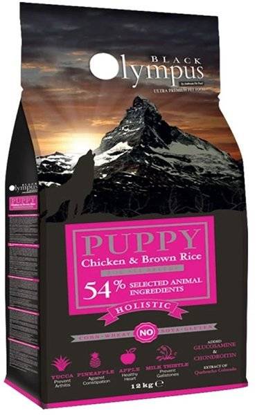 ΤΡΟΦΗ ΣΚΥΛΟΥ BLACK OLYMPUS PUPPY MEDIUM ΚΟΤΟΠΟΥΛΟ, ΓΑΛΟΠΟΥΛΑ - ΚΑΣΤΑΝΟ ΡΥΖΙ 12KG BLACK OLYMPUS
