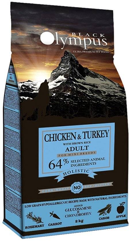 ΤΡΟΦΗ ΣΚΥΛΟΥ BLACK OLYMPUS MINI ADULT ΚΟΤΟΠΟΥΛΟ, ΓΑΛΟΠΟΥΛΑ - ΚΑΣΤΑΝΟ ΡΥΖΙ 2KG BLACK OLYMPUS
