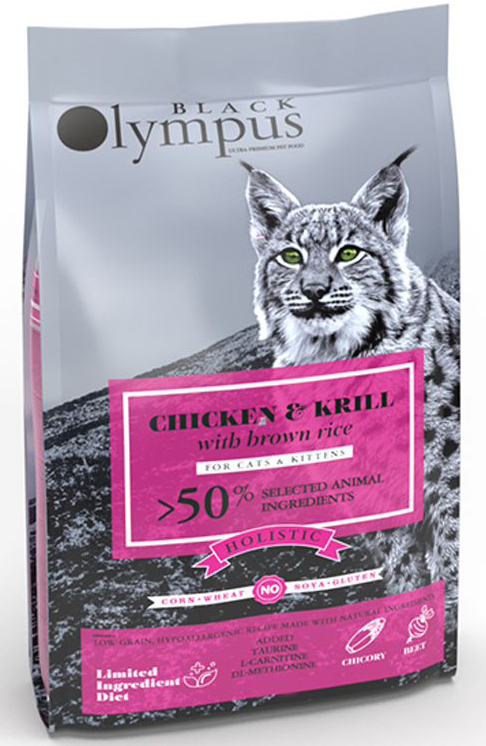 ΤΡΟΦΗ ΓΑΤΑΣ BLACK OLYMPUS KITTEN ΚΟΤΟΠΟΥΛΟ - KRILL 8KG BLACK OLYMPUS