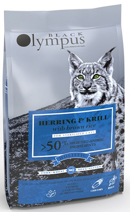 ΤΡΟΦΗ ΓΑΤΑΣ BLACK OLYMPUS STERILISED ΡΕΓΓΑ - KRILL 8KG