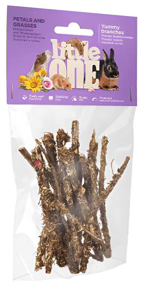 SNACK LITTLE ONE YUMMY BRANCHES ΜΕ ΠΕΤΑΛΑ ΚΑΙ ΧΟΡΤΑ 35GR LITTLE ONE