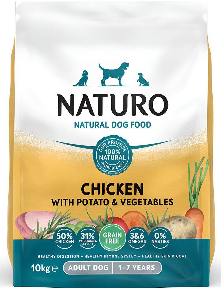 ΤΡΟΦΗ ΣΚΥΛΟΥ NATURO GF FRESH ΚΟΤΟΠΟΥΛΟ ΠΑΤΑΤΑ ΛΑΧΑΝΙΚΑ 10KG NATURO