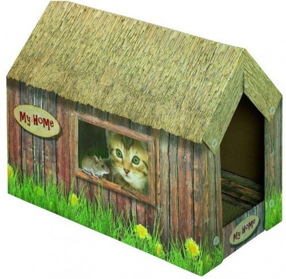 NOBBY ΝΥΧΟΔΡΟΜΙΟ NOBBY HOUSE CAT CARDBOARD (49X26X36CM)