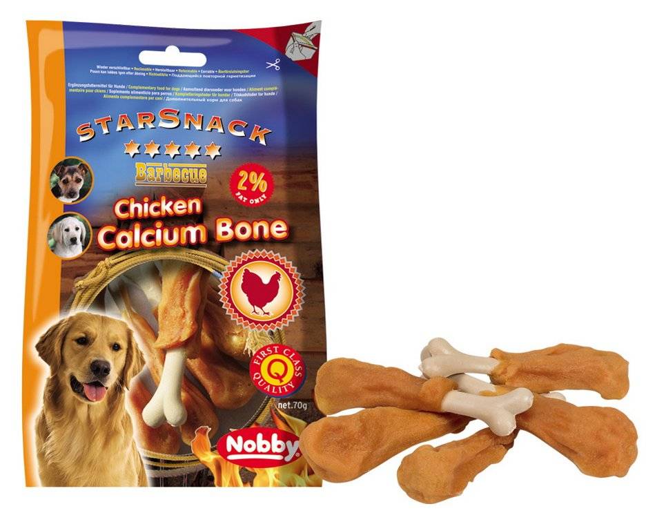 ΣΝΑΚ ΣΚΥΛΟΥ NOBBY STARSNACK CALCIUM BONE (70GR) NOBBY